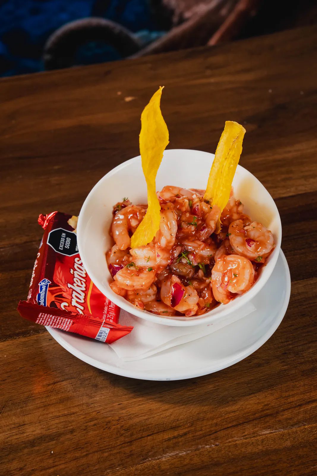 Ceviche de camarón fresco